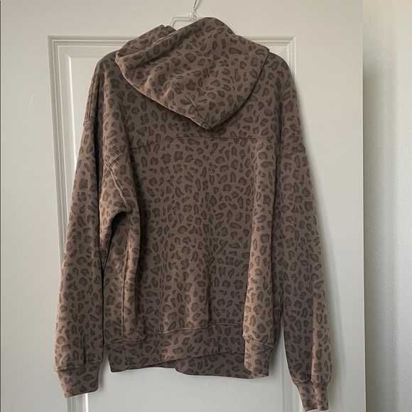 Abercrombie & Fitch Brown Leopard Print Hoodie - Picture 3 of 3